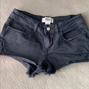 PINK Black Denim Shorts
